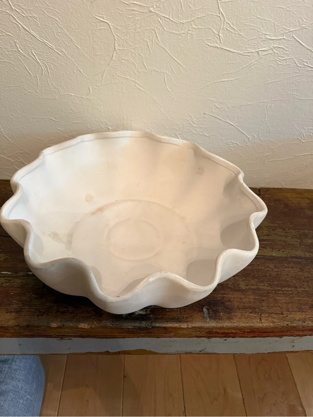 Studio McGee x Threshold Scalloped Ceramic Bowl in White/Cream